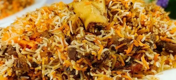 Halal food delivery Houston Beef Biryani