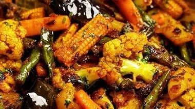 Halal food delivery Houston Mix Vegetable