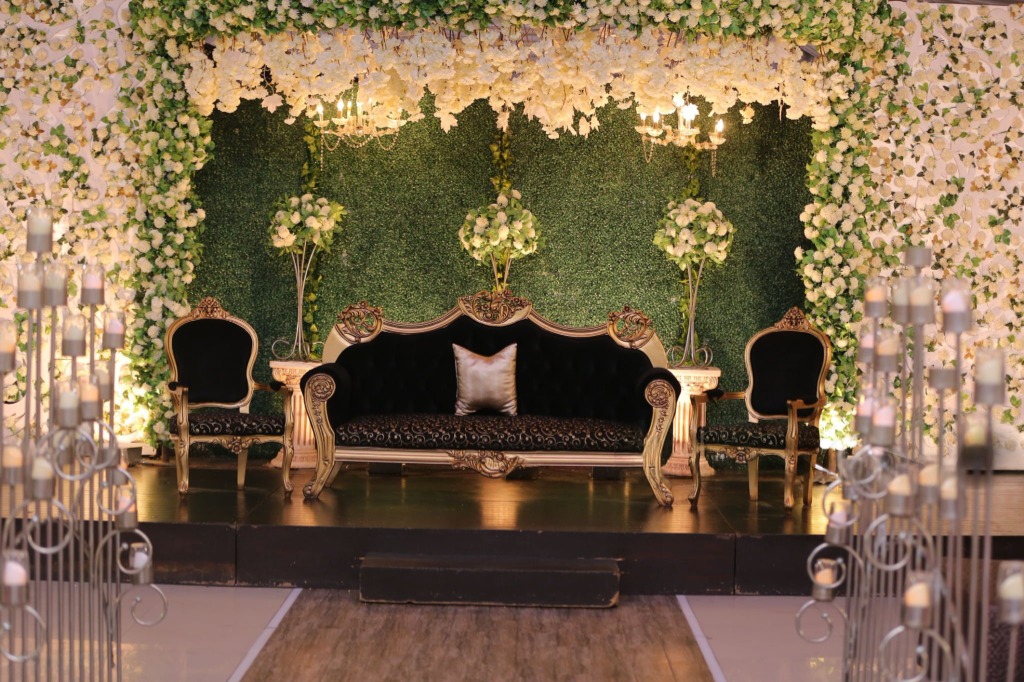 Beautiful Islamic wedding catering Houston reception display